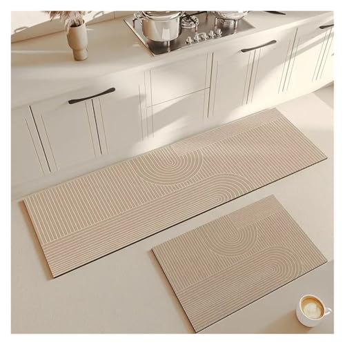 TYNXK 1 Stück weiche Küchen-Schlamm-Bodenmatte, super rutschfest, super saugfähig, leicht zu handhabender Teppich(Color-12,60X90CM) von TYNXK