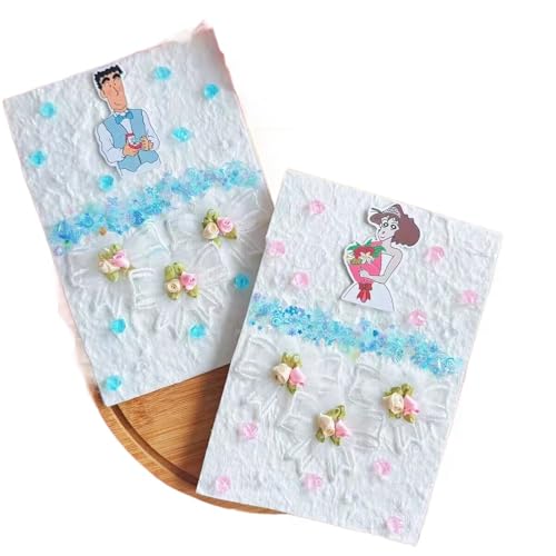 TYNXK Hochzeitsgelübde Kreative Om und Braut Rede High-End handschriftliche Karte Erklärung gefaltet Geschenk(Color-06) von TYNXK