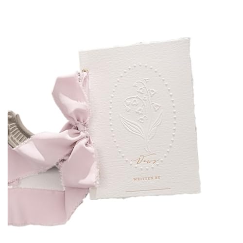 TYNXK Hochzeitsgelübdebücher Kartenset Konkaves und konvexes Design Dekoration Einladungsgeschenkbuch Glockenorchidee Gelübde Karten(Pink,1pc) von TYNXK