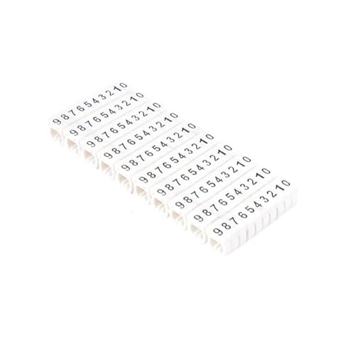 TYNXK Kabelmarkierungen Kabeldrahtmarkierungs-Tag-Etikett Netzwerkkabeltyp Mehrfarbige Nummernbuchstaben Ordentliche Markierung Feststeckende Kabelhülse 2-8 mm Kabelbeschriftung(M-0.5(0.5mm) 150pcs) von TYNXK