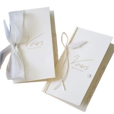 TYNXK Romantisches kleines, frisches Ehegelübdebuch, Erklärung, Hochzeitsgeschenke for Braut und Bräutigam, Dekoration der Liebe(Color-04) von TYNXK