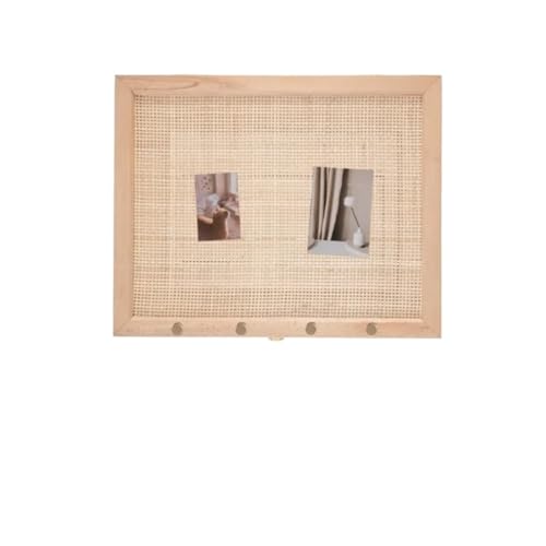 Verteilerkasten Rattan-Stromzählerkasten-Abdeckung, hochklappbarer Stromzählerkasten, Eingang, Verteilerkasten, dekorative Malerei, kreative Heimdekoration(With hook,60x50cm) von TYNXK