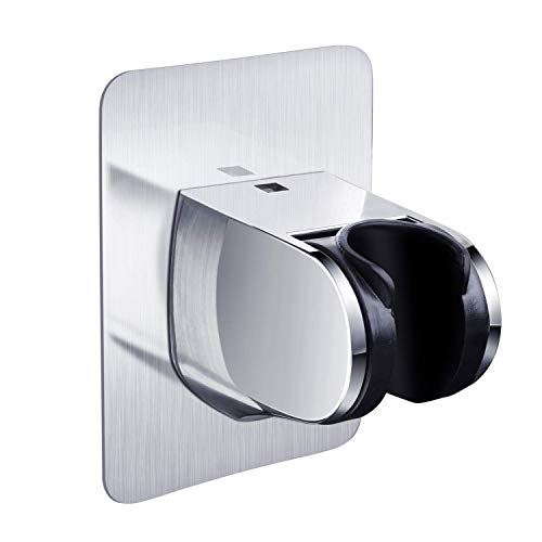 Duschkopfhalter Selbstklebend Wandhalterung Duschregal für Zuhause Badezimmer (Silber) von TYPHEERX
