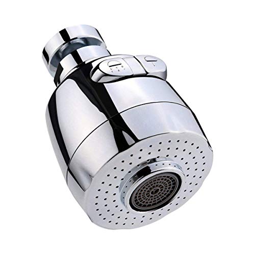 Wasserhahn Dusche kann um 360 Grad gedreht werden, Wassersparendes Küchensieb, Zweistufen-Modus, Drucktaste, geeignet zur Verhinderung von Spritzern Waschbecken Badezimmer von TYPHEERX