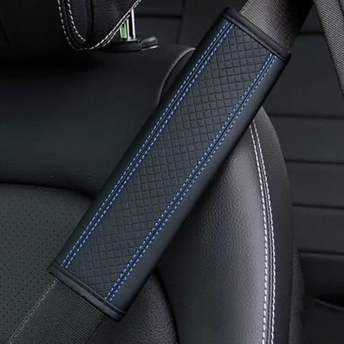 TYREEDE 2er-Pack Carbonfaser-Sicherheitsgurt-Schulterpolster für Ford Mondeo, gepolsterte Sicherheitsgurt-Schulterpolster Innenzubehör,B von TYREEDE