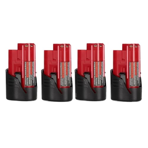 2-teiliger Werkzeug-Ersatzakku, 3,0 Ah/12 V, Kompatibel Mit 48-11-2440, 48-11-2402, Kompatibel Mit Milwaukee M-12(3PC) von TYRLBDXS