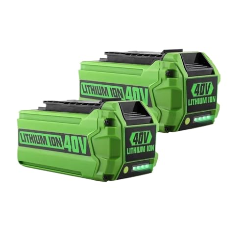 Akku-Ersatz for Rasenmäher-Elektrowerkzeuge, 40 V/6 Ah, kompatibel mit Greenworks G-MAX(2pcs) von TYRLBDXS
