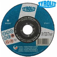 Trennscheibe stahl/edelstahl basic 115 x 2,5 x 22 - 223021 von TYROLIT