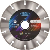 Diamanttrennscheibe dc all fastcut ø 125 mm Bohrung 22,23 mm Segmenthöhe 10 mm Segmentstärke 1,8 mm von TYROLIT