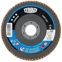 Fächerscheibe PREMIUM FASTCUT Ø 125 mm Körnung 60 gekröpft Stahl, Edelstahl ZA - Zirkonkorund Fächerscheibe PREMIUM FASTCUT Ø 125 mm Körnung 60 gekröpft Stahl, Edelstahl ZA - Zirkonkorund von TYROLIT
