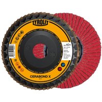 Fächerschleifscheibe cerabond X125mm CA-40 gew. - Tyrolit von TYROLIT
