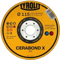 Schruppscheibe cerabond X125x7mm CA24Q-BFK - Tyrolit Schruppscheibe cerabond X125x7mm CA24Q-BFK - Tyrolit von TYROLIT