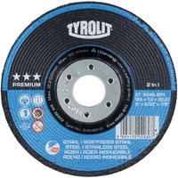 Schruppschleifscheibe premium '2 in 1', Scheiben-ØxScheibenbreite: 230X8 mm - Tyrolit Schruppschleifscheibe premium '2 in 1', Scheiben-ØxScheibenbreite: 230X8 mm - Tyrolit von TYROLIT