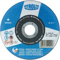 TYROLIT Trennscheibe Basic* 2 in 1, Scheiben-Ø: 115 mm von TYROLIT