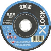 Tyrolit - X-Lock Trennscheibe gerade Form, Winkelschleifer-Scheibe ø 125x1,0mm von TYROLIT