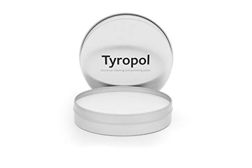 TYROLIT Tyropol 100g Universal Reinigungs- und Polierpaste - Politur für Metall, Epoxidharz, Kunststoff, Edelstahl, Keramik, Chrom, Glas - Entfernt Flugrost auf Stahl-, Chrom- und Eisenteilen von Tyrolit