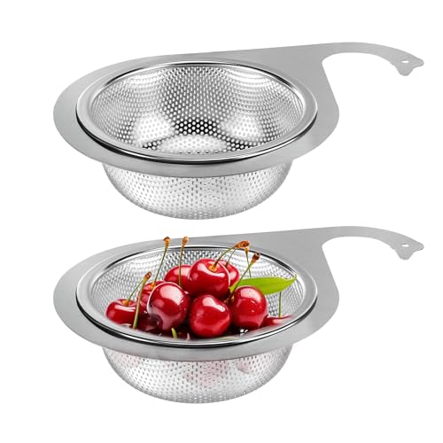 Multi-Functional 2 Stück Edelstahl-Siebkorb in Schwanenform mit Multifunktionalem Abflusssieb - Rostfrei & Spülmaschinenfest für Küchenspüle/Garten - Feinmaschiges Netz gegen Speisere Multi-Functional 2 Stück Edelstahl-Siebkorb in Schwanenform mit Multifunktionalem Abflusssieb - Rostfrei & Spülmaschinenfest für Küchenspüle/Garten - Feinmaschiges Netz gegen Speisere von TYSM-CC