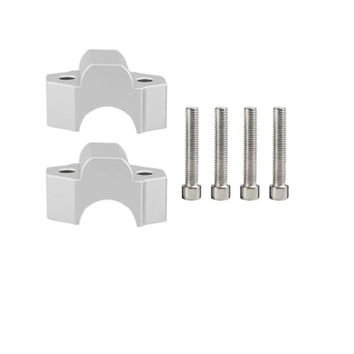 TYSMYXGS Griff Bar Lift Klemme Lenkererhöhung Für Y&amaha MT-09 FZ-09 MT-10 FZ-10 Lenkererhöhung, Lenkerklemmung, Verlängerungshalterung Heighten Adapter(Silber) von TYSMYXGS