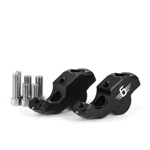 TYSMYXGS Griff Bar Lift Klemme Motorrad Griff Bar Riser Extend Adapter Mount Für B&MW K1600B K1600 Grand America Erhöhende Halterung Verlängerungsclip Heighten Adapter(SCHWARZ2) von TYSMYXGS