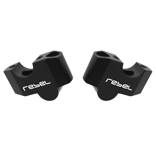 TYSMYXGS Griff Bar Lift Klemme Motorrad Lenker Riser Erhöhung Gerät Für H&onda Rebel 1100 CMX1100 2017-2023 Lift Riser Offset Verlängerung Halterung Heighten Adapter(SCHWARZ 1) von TYSMYXGS