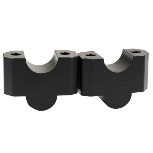 TYSMYXGS Griff Bar Lift Klemme Motorrad Lenker Riser Mount Clamp Rise Extend Adapter Für Benelli TRK 702X Back Move Montage Verlängerung Kit Heighten Adapter(SCHWARZ 1) von TYSMYXGS