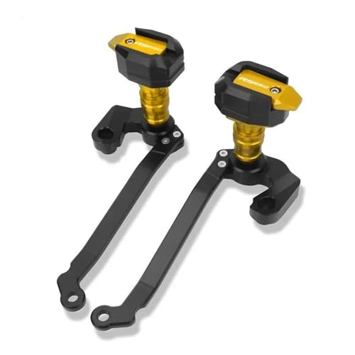 TYSMYXGS Rahmen Schieberegler Motorrad Fallende Schutz Für Aprilia RS660 RS 660 2020-2022 Rahmen Slider Verkleidung Schutz Crash Pad Protector Absturzsicherung(Gold) von TYSMYXGS