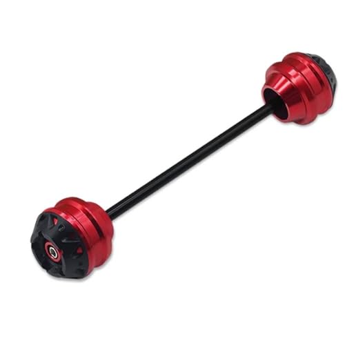 TYSMYXGS Rahmen Schieberegler Motorrad Hinterachse Gabel Rad Crash Slider Kappe Fallen Protector Pad Für Y&amaha TMAX 530 DX SX TMAX560 TechMax 2017-2024 Absturzsicherung(ROT) von TYSMYXGS