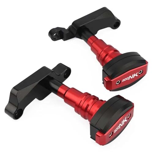 TYSMYXGS Rahmen Schieberegler Motorrad Motor Rahmen Sliders Crash Pad Schutz Für CFMOTO NK800 800 NK 2022-2024 Anti Crash Falling Protector Schutz Absturzsicherung(Rot 1) von TYSMYXGS