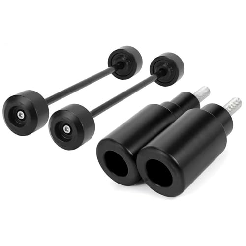 TYSMYXGS Rahmen Schieberegler Motorrad Rahmen Slider Crash Protector Rad Gabel Achse Slider Schutz Motor Crash Pad Für Y&amaha YZF R1 R1M MT10 MT-10 SP Absturzsicherung(SCHWARZ 1) von TYSMYXGS
