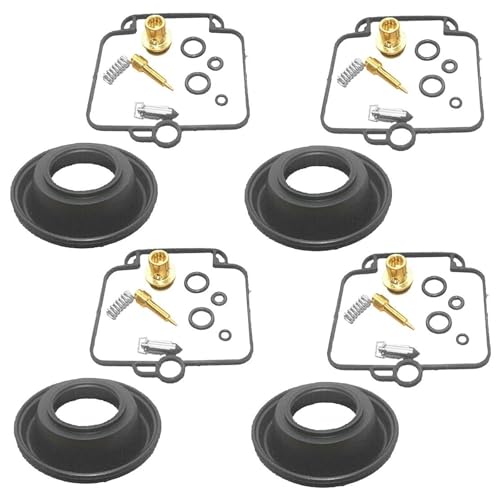 TYSMYXGS Vergaser Kit Motorrad-Vergaser-Reparatursatz Für Suzuki GSXR750 (1990–1991) GSXR750W (1992–1995) Reparatursatz Vakuum-Membran-Unterlegscheibe Reparatur Teil von TYSMYXGS