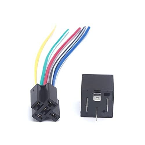 1 Stück 12 V 4 Pin 40 A LKW GPS Ölabschaltung Klimaanlage Scheinwerfer Hupe Nachrüstrelais (12 V Relais und Sockel) von TYSQXQ