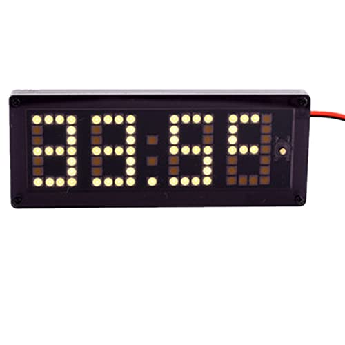 1 Stück USB RTC Elektronisches Uhr-Display-Modul 4 Bit LED Dot Matrix Display Temperatur Spannung Monitor Echtzeit Uhr Warmweiß von TYSQXQ
