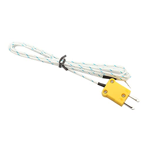 1 x 1 m 100 cm K-Typ-Thermoelement-Temperaturmesssonde, Sensor-Kabeldraht für Thermometer, Sensormodul, Fiberglas 1 x 1 m 100 cm K-Typ-Thermoelement-Temperaturmesssonde, Sensor-Kabeldraht für Thermometer, Sensormodul, Fiberglas von TYSQXQ