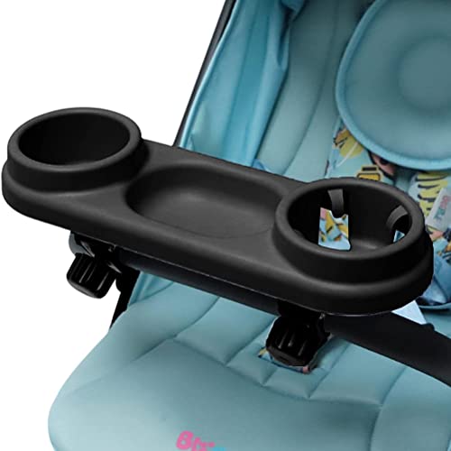 TYTOGE Snackablage Kinderwagen Universal Kinderwagen Tablett mit verstellbarem Clip Trennwand Ablage Tray die meisten Arten von Kinderwagen mit Armlehnen von TYTOGE