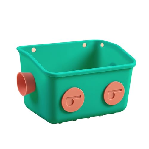 TYTUOO Badespielzeug-Aufbewahrungskorb, Wandmontage, hängendes Dusch-Caddy- mit Haken, ohne Bohren, Selbstklebender Roboter-Modellierung, Küchen-Aufbewahrungsregal Wohnkultur (Green, One Size) von TYTUOO