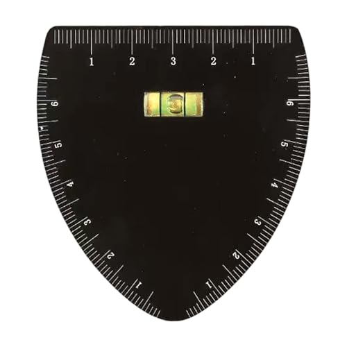 Augenbrauen-Mapping-Lineal 8,3x3,9cm Schwarz - Wiederverwendbares Microblading-Werkzeug | Präzises Augenbrauen-Design & Schnelles Zeichnen (A) von TYUIOP