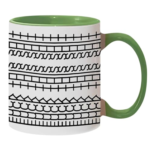 Fuck This Shit Tasse 11Oz mit Versteckter Nachricht, Lustige Keramik Kaffeetasse, Humorvolles Geschenk für Kollegen & Freunde, Satirischer Spruch Becher für Kaffeeliebhaber (Grün) von TYUIOP