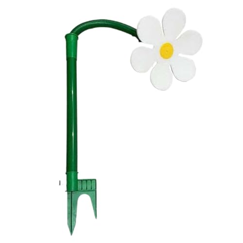 Rasensprinkler Tanzende Blume 41,4 cm - Farblich Sortiert | Beweglicher Wassersprenger Spritzblume | Ideal für Gartenbewässerung & Spaßige, Wasserspiele zur Gartenbewässerung (Weiß) von TYUIOP