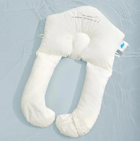 TYUIOP Baby Seitenlagerungskissen, Baby Kissen, Kopfstützkissen gegen Plattkopf, 72 x 40 cm, Verstellbare Lagerungshilfe für Kopf und Körper, Abnehmbar und Waschbar, Weiß TYUIOP Baby Seitenlagerungskissen, Baby Kissen, Kopfstützkissen gegen Plattkopf, 72 x 40 cm, Verstellbare Lagerungshilfe für Kopf und Körper, Abnehmbar und Waschbar, Weiß von TYUIOP