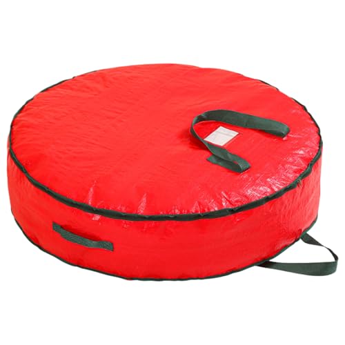 TYUKXJH Aufbewahrungsbox für Weihnachtskranz, große Aufbewahrungstasche für Weihnachten für Kranz | wasserdichte Tasche mit Reißverschluss Organisation Deko Party Umzug Garage Halloween von TYUKXJH