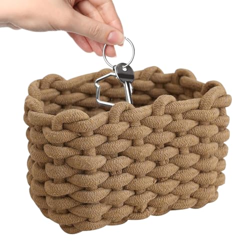 TYUKXJH Aufbewahrungskorb aus Baumwollseil | geflochtene Körbe für Spielzeug | Organizer für Kleidung | Aufbewahrungsbox, Haus, für Wohnzimmer, Babyzimmer, Badezimmer, Büro, – Obst von TYUKXJH