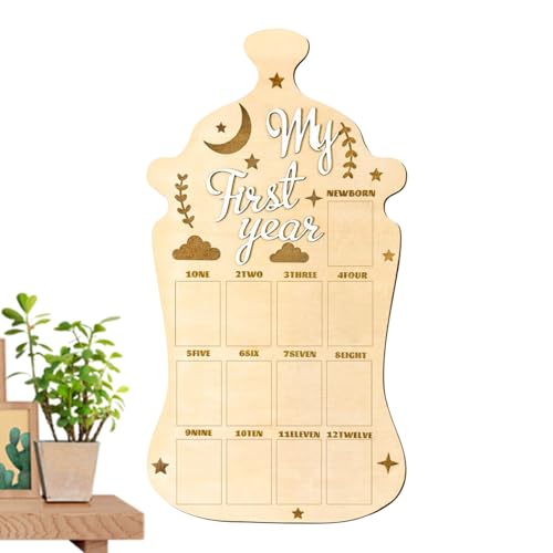 TYUKXJH Baby-Fotorahmen für das erste Jahr, niedlich, Halterung aus Holz, für Erinnerungsstücke, Geburtstag, Eltern, Familie, Reise TYUKXJH Baby-Fotorahmen für das erste Jahr, niedlich, Halterung aus Holz, für Erinnerungsstücke, Geburtstag, Eltern, Familie, Reise von TYUKXJH