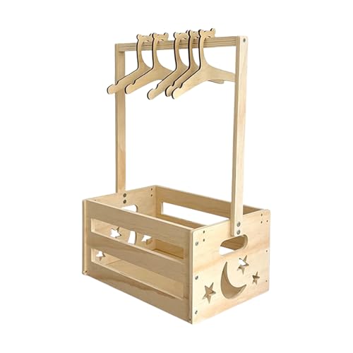 TYUKXJH Babyparty-Set mit 5 Kleiderbügeln | Box aus Holz für Babykleidung – Nursery für Wohnzimmer Schlafzimmer Party Gender Reveal Feier TYUKXJH Babyparty-Set mit 5 Kleiderbügeln | Box aus Holz für Babykleidung – Nursery für Wohnzimmer Schlafzimmer Party Gender Reveal Feier von TYUKXJH