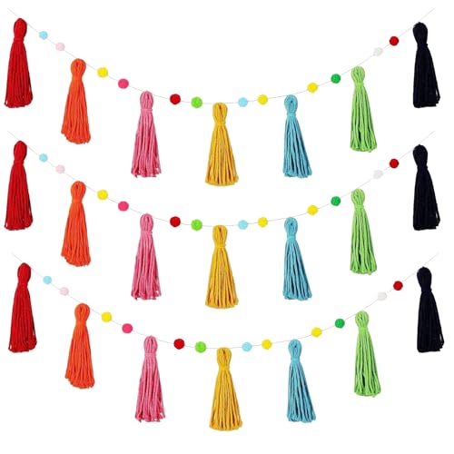 TYUKXJH Boho Girlande - 3 Teile Boho Klassenzimmer Girlande Deko - Festliche Deko Für Weihnachten Kinderzimmer Geburtstag Fotografie,Wand Tür Schule Bibliothek TYUKXJH Boho Girlande - 3 Teile Boho Klassenzimmer Girlande Deko - Festliche Deko Für Weihnachten Kinderzimmer Geburtstag Fotografie,Wand Tür Schule Bibliothek von TYUKXJH