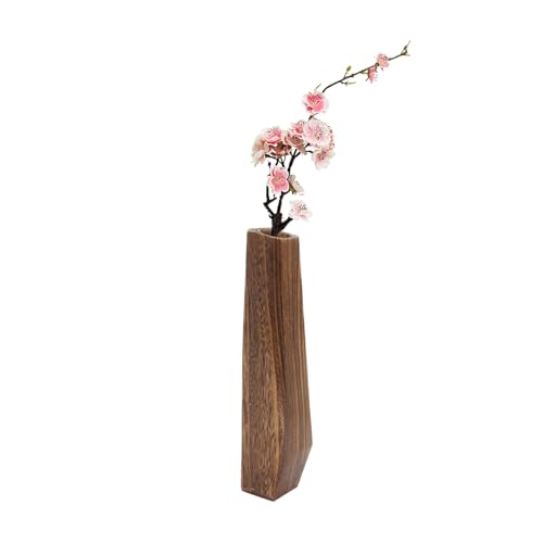TYUKXJH Dekorative Vase – Blumenvase aus Holz, Dekoration für Tischdekoration, Büro, Arbeitsplatz, , Innenbereich, Außenbereich, Esszimmer, Badezimmer, Wohnzimmer, Eingangsbereich von TYUKXJH