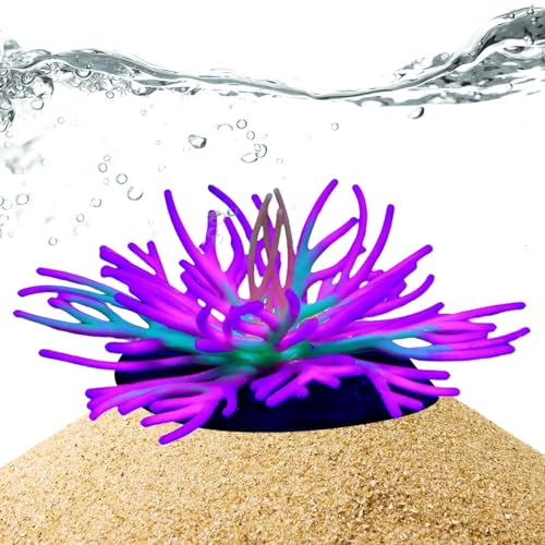 TYUKXJH Korallendekoration für Aquarien, Ornamente aus Silikon für Fischbecken – Dekoration für Süß- und Meerwasser von TYUKXJH