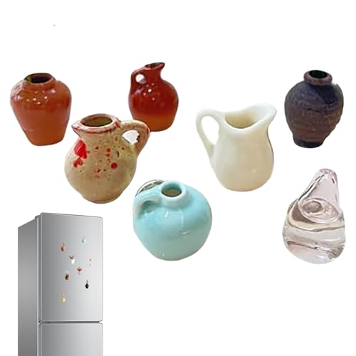 TYUKXJH Magnete, Vase für Kühlschrank – dekorative Magnete, kleine Vase für Kühlschrank | 8 lustige Töpfe aus Kunstharz, Dekoration, Küche, Haus, Schule, Geschirrspüler TYUKXJH Magnete, Vase für Kühlschrank – dekorative Magnete, kleine Vase für Kühlschrank | 8 lustige Töpfe aus Kunstharz, Dekoration, Küche, Haus, Schule, Geschirrspüler von TYUKXJH