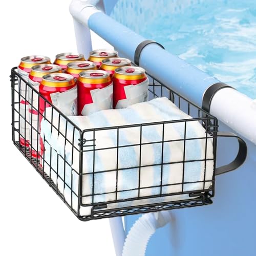 TYUKXJH Pool-Spielzeug, Organizer aus Metallgeflecht, für Handtücher, Getränke, Strandspielzeug, Hinterhof und Outdoor-Aktivitäten von TYUKXJH