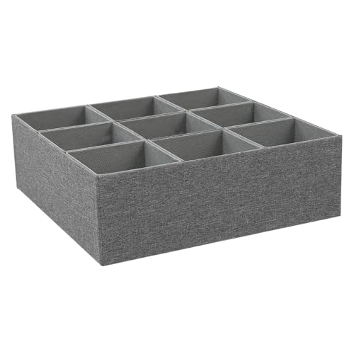 TYUKXJH Schubladen-Trenner für Socken – herausnehmbare Trennwände aus Stoff für Schubladen, Aufbewahrungsbehälter mit 9 Fächern für Schminktisch, Babyzimmer, Badezimmer, Schlafzimmer, Schrank TYUKXJH Schubladen-Trenner für Socken – herausnehmbare Trennwände aus Stoff für Schubladen, Aufbewahrungsbehälter mit 9 Fächern für Schminktisch, Babyzimmer, Badezimmer, Schlafzimmer, Schrank von TYUKXJH
