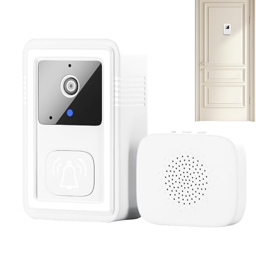 TYUKXJH Türklingelkamera, intelligente WLAN-Türklingel für Sicherheit zu Hause – Zwei-Wege-Audio-Ausrüstung für Wohnung, Miethaus, Geschäft, Lager von TYUKXJH